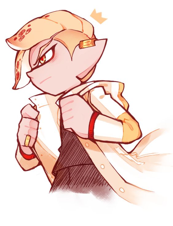 (2024) manga panel edit of splatoon manga mangaka hinodeya's pencil sketch