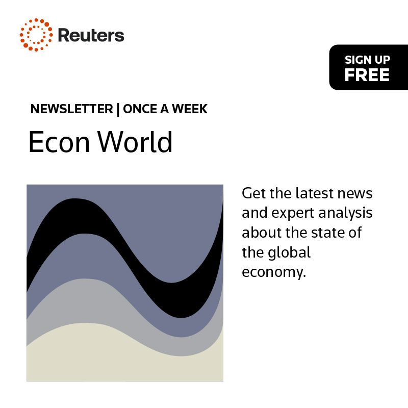 Logo and sign-up text for the Reuters Econ World newsletter.