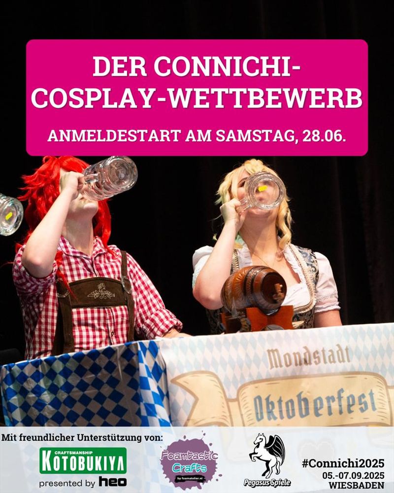Der Connichi-Cosplay-Wettbewerb - Anmeldestart am Samstag, 28.06.