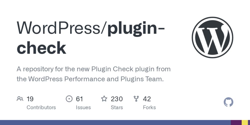 GitHub - WordPress/plugin-check: A repository for the new Plugin Check plugin from the WordPress Performance and Plugins Team.