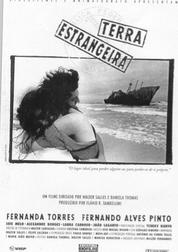 Poster do filme nacional "Terra estrangeira"