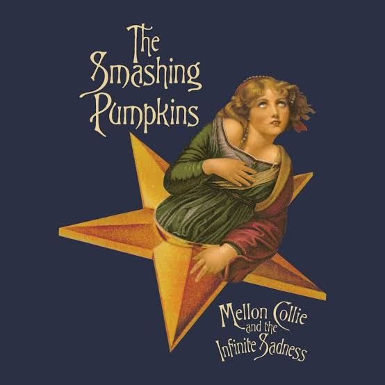 capa do disco "mellon collie and the infinite sadness" da banda the smashing pumpkins.