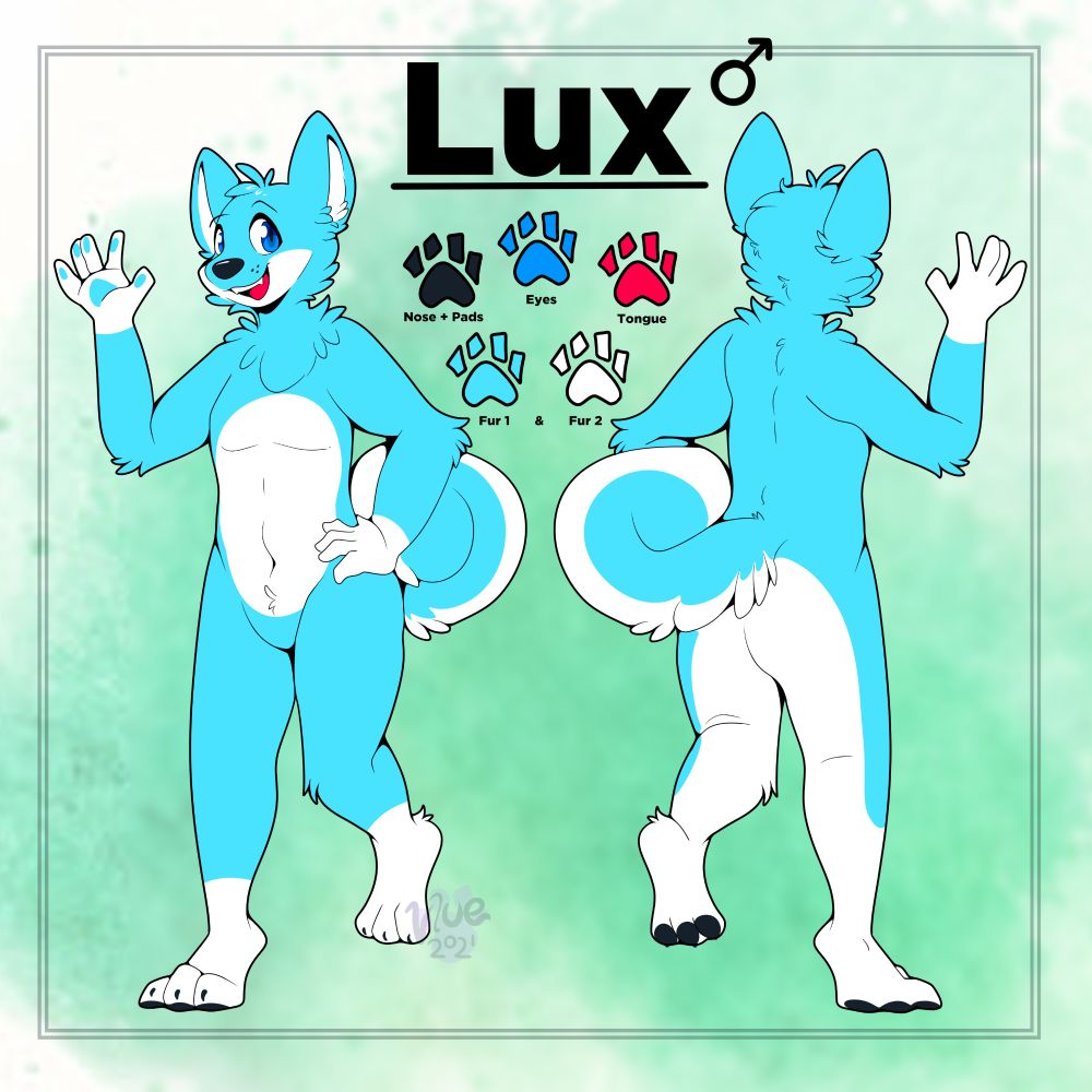 My blue Husky OC, lux