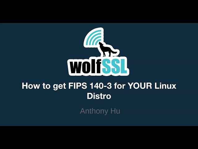 How to get FIPS 140-3 for YOUR Linux Distro