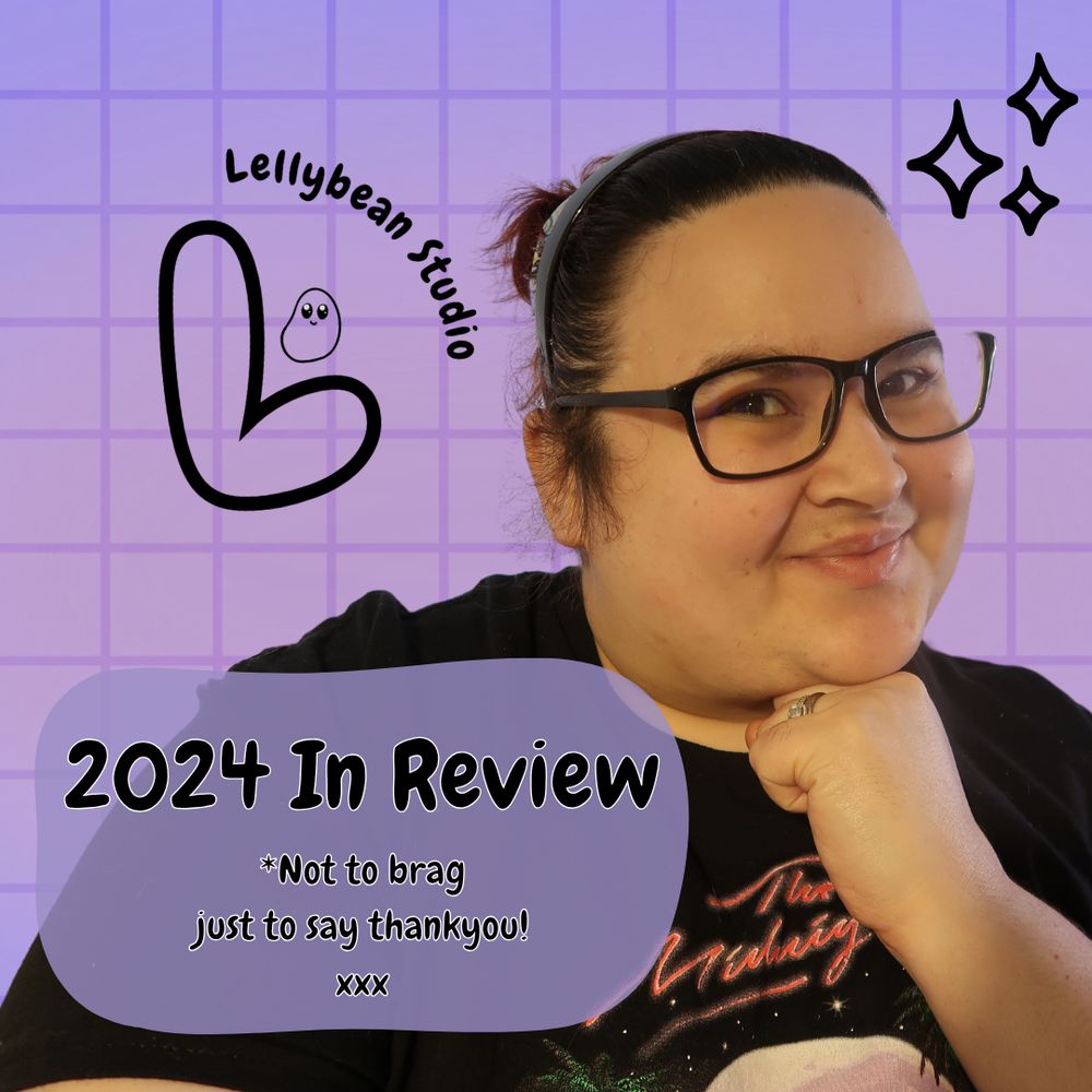 Leanen is smiling at the camera "2024 in review, not to brag to say thankyou"