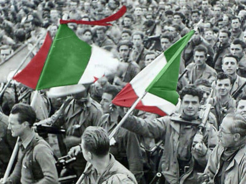 Fotografía de la liberación de Italia.