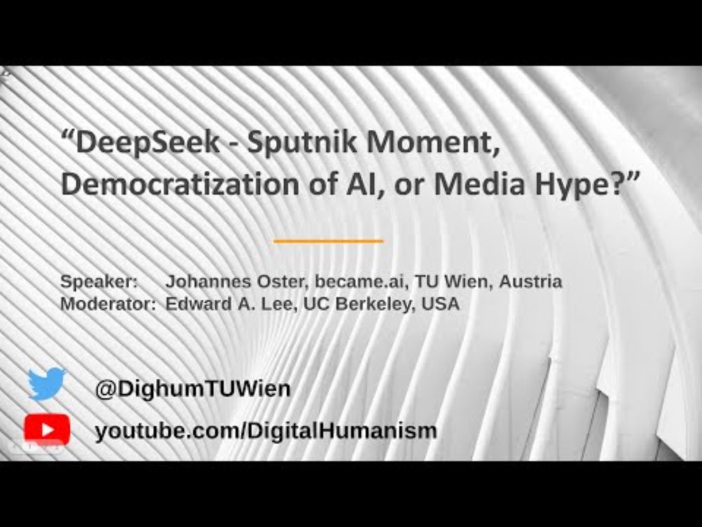 “DeepSeek - Sputnik Moment, Democratization of AI, or Media Hype?”
