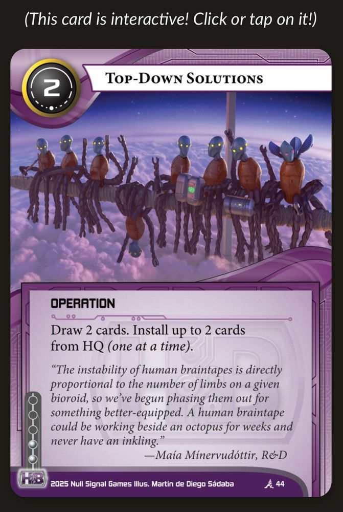 The card flipper for the review Top Down Solutions on my site.