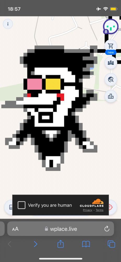 spamton from deltarune on wplace.live