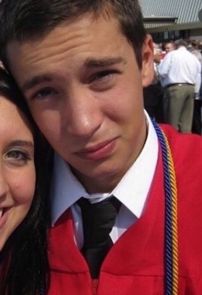 a young tyler joseph with a girl