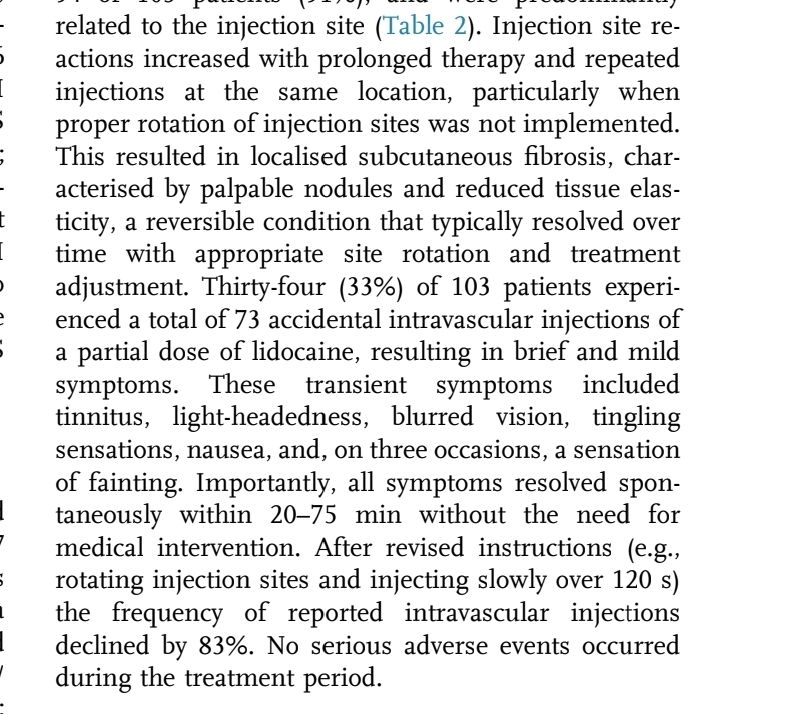 Screenshot of paper text about the adverse advents. 