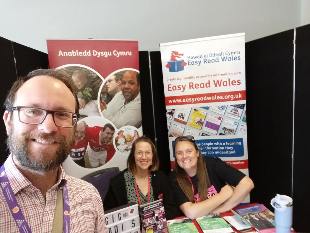 Matt with the Learning Disability Wales (Gig Buddies) Team