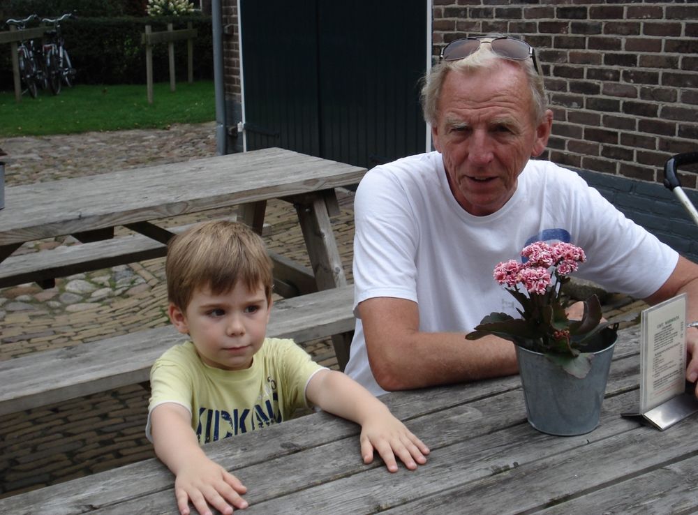 Grandfather and grandson