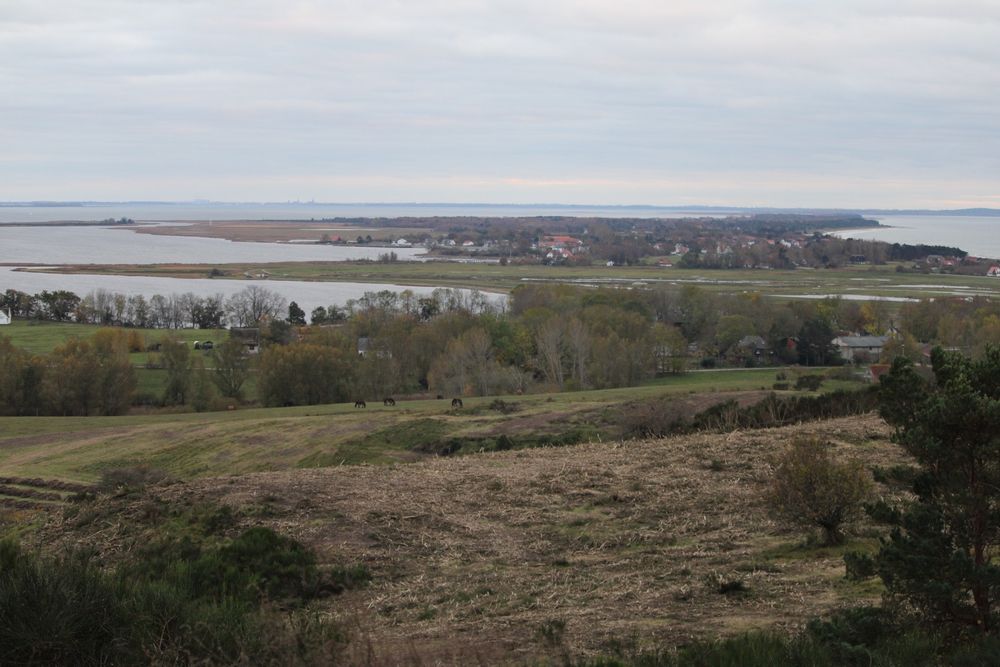 View from northern to southern end of Hiddensee