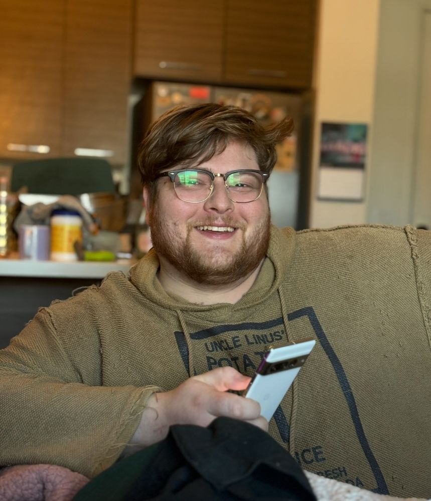 A picture of Stephen smiling :^) 