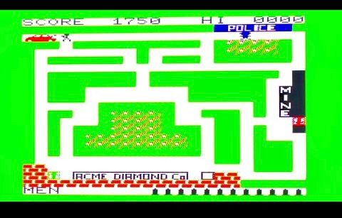 A screenshot of Cops'n' Robbers by Atlantis in the Vic20