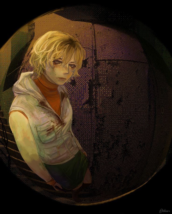 Heather en unas escaleras con plano amplio