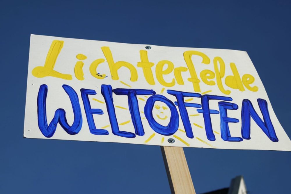 Protest gegen rechtsextreme Veranstaltung in Lichterfelde