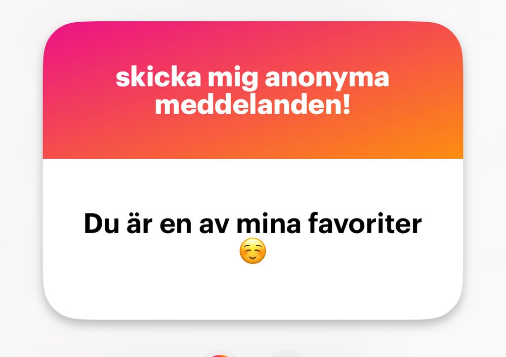 Du är en av mina favoriter ☺️