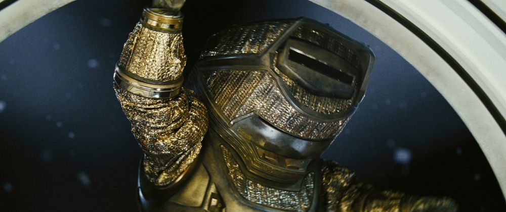 An image of a spacesuit in Sunshine