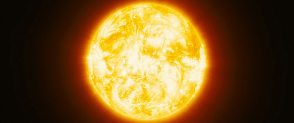 An image of the sun in the film Sunshine 