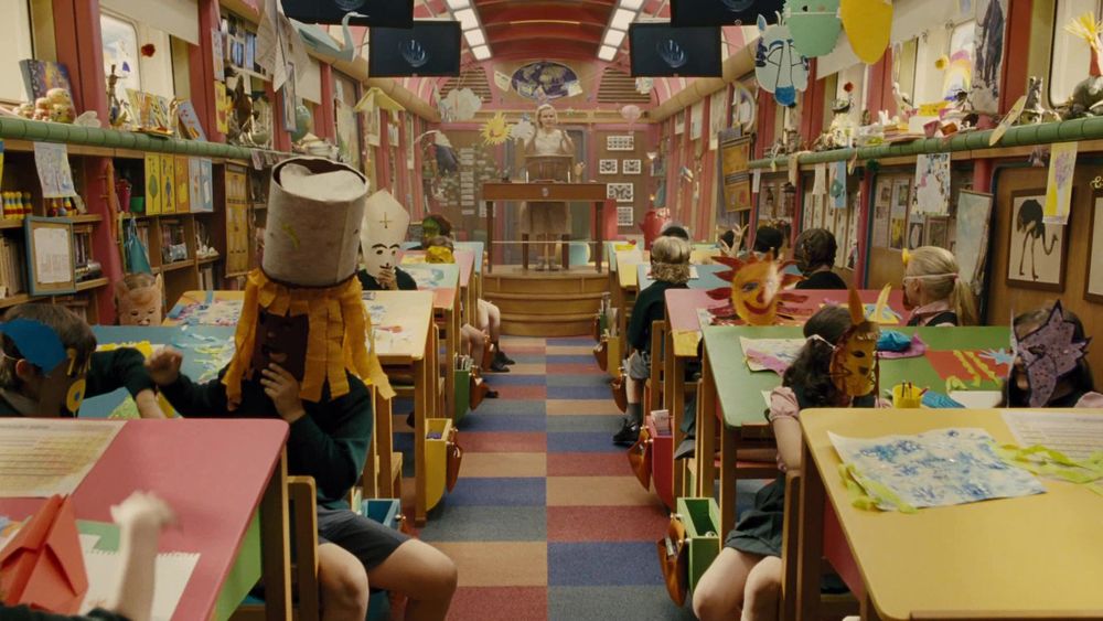 An image of a classroom in Snowpiercer