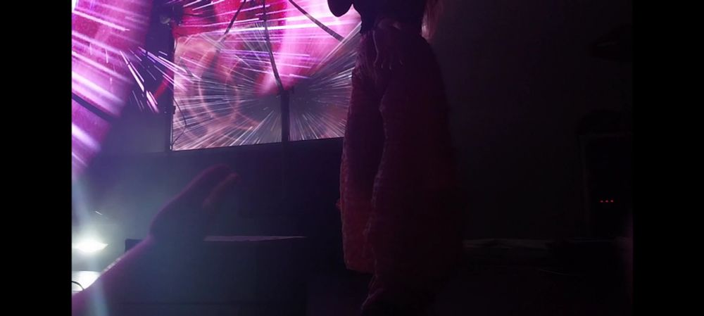 Still showing Megan James standing at the edge of the stage, only several feet away in proximity to the camera. Sorry I'm never going to shut up about the fact that this happened.