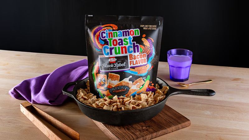 Cinnamon Toast Crunch Bacon Flavored Cereal 