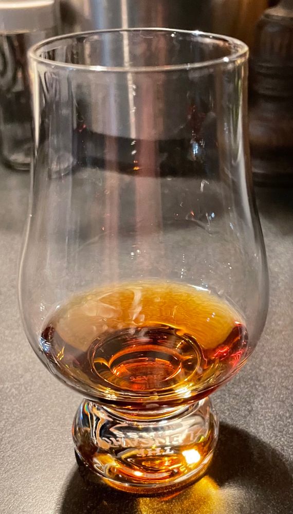 A small glass of Armagnac served alongside the cake. Because it was a Thursday night so why not?