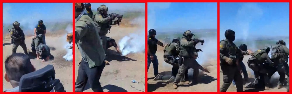 film frames of reported ICE agents firing upon citizens.