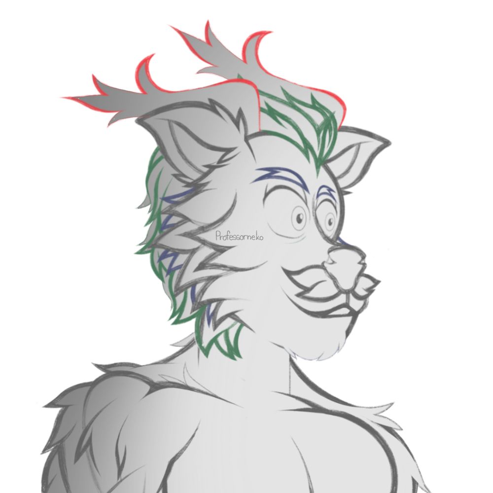 Sketch he was shirtless cause this was meant to be another thing but I gave him clothes in the end