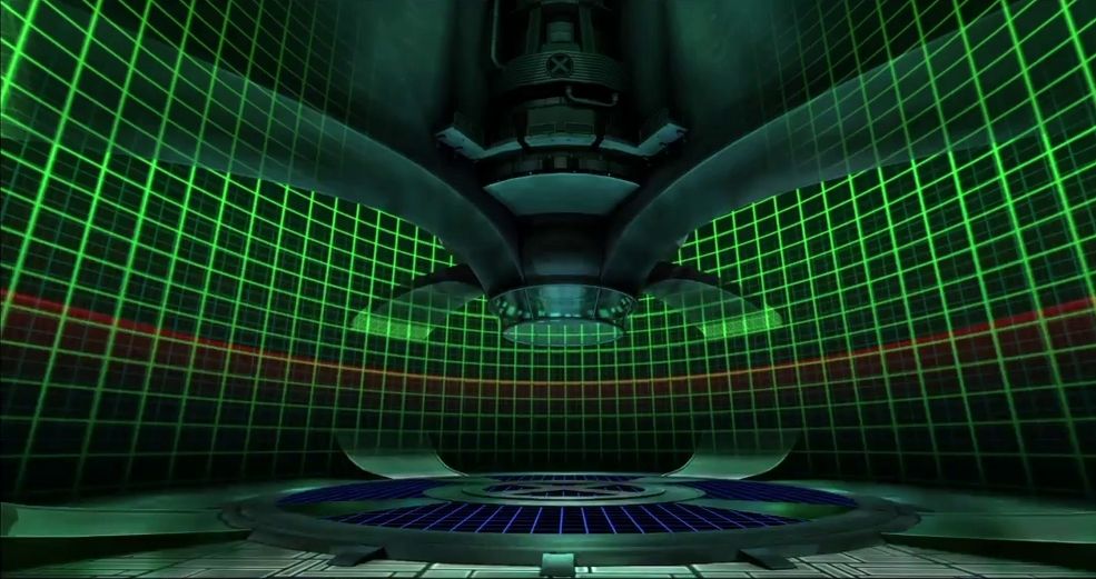 "Training Room" - Ultimate Marvel Vs Capcom 3
A black room with a green grid. In the background sits some sort of machine? But ither than that, more grids...