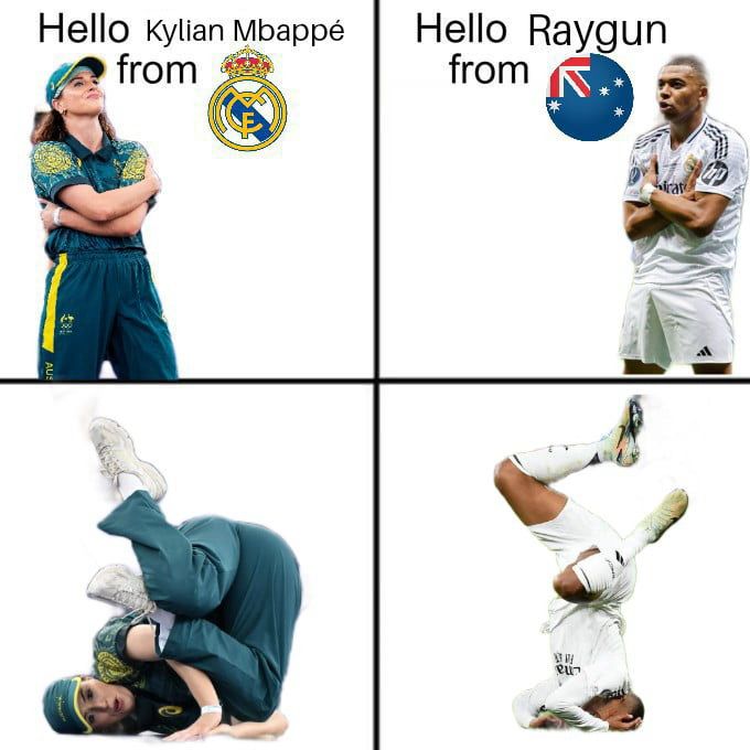 Raygun & Mbappe comparing moves 