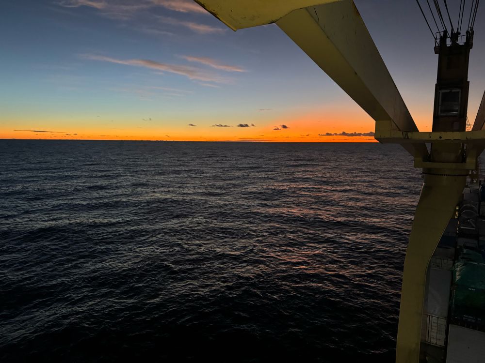 Sunrise or sunset. I don’t remember which