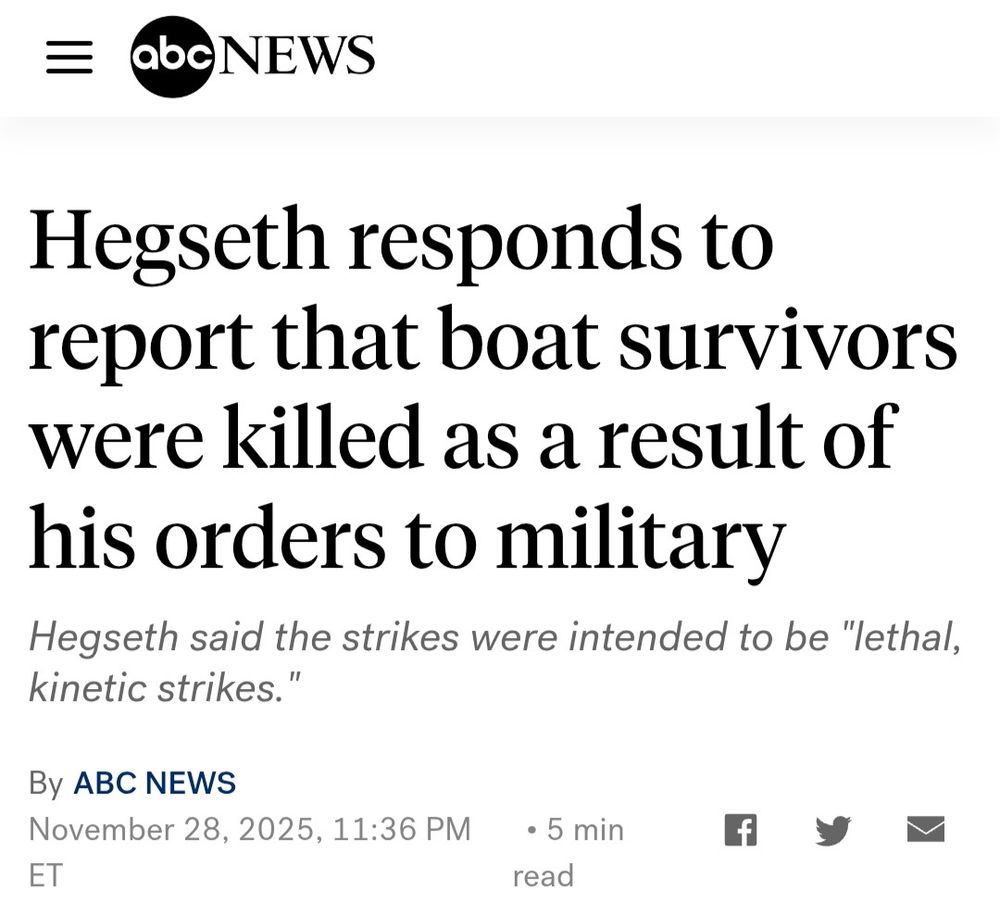 SecDef Pete Hegseth admitting to war crimes