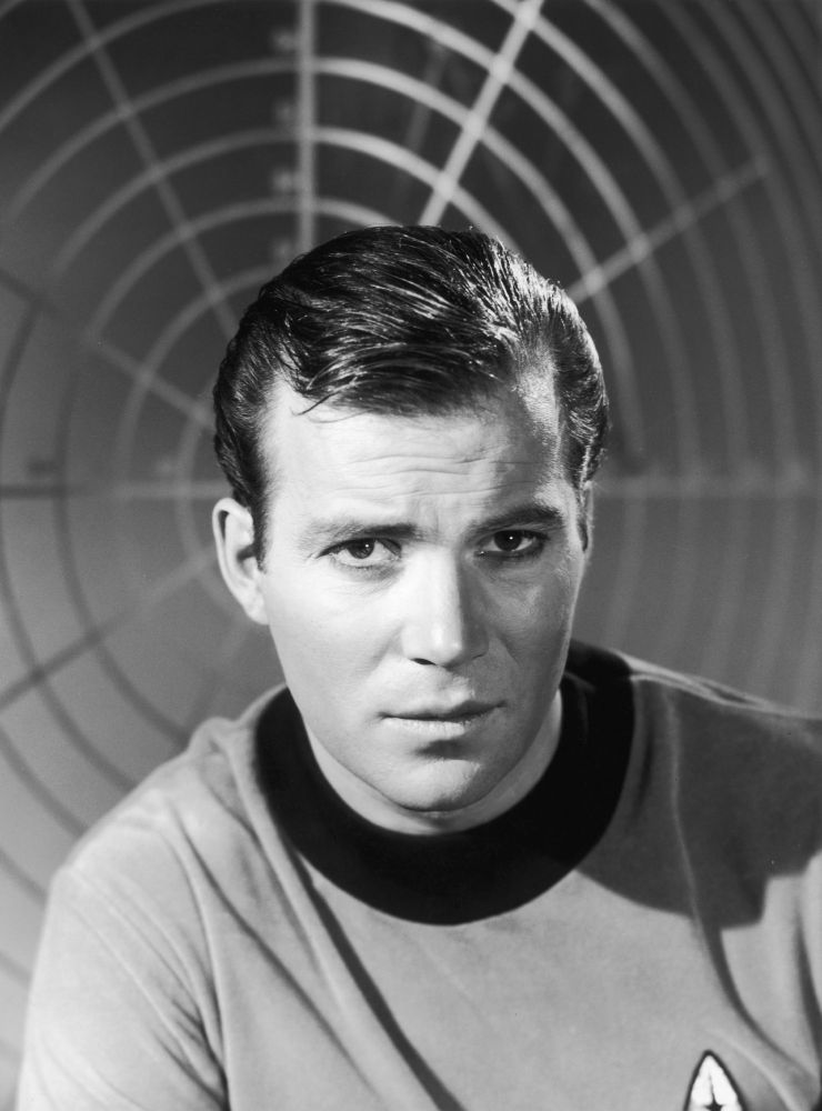 Star Trek publicity photo showing William Shatner as Captain James T. Kirk.