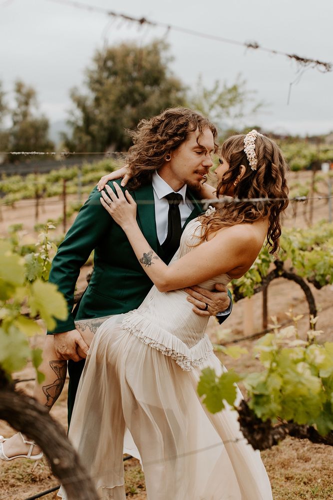 Wine country wedding