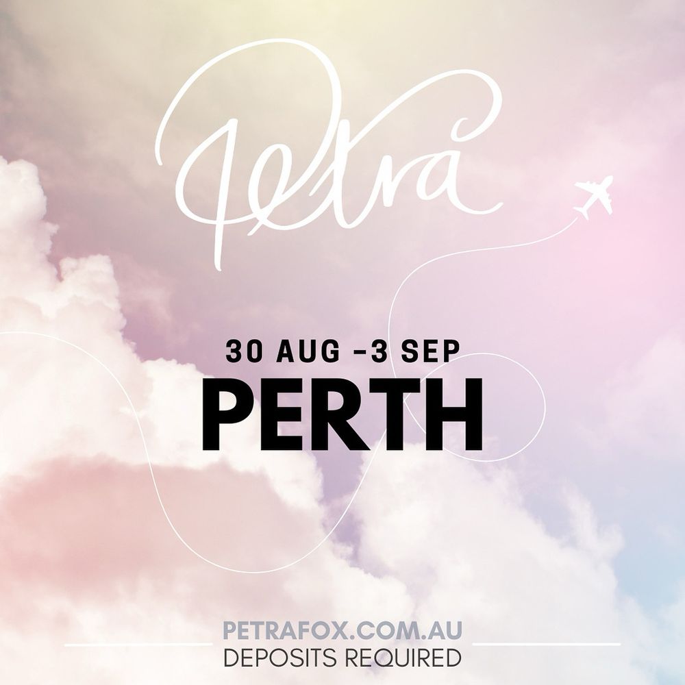 Perth tour announcement 30 Aug - 3 Sep