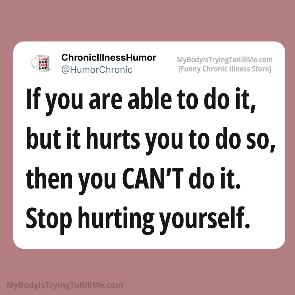 if you are able to do it,
but it hurts you to do so,
then you can't do it.
Stop hurting yourself.