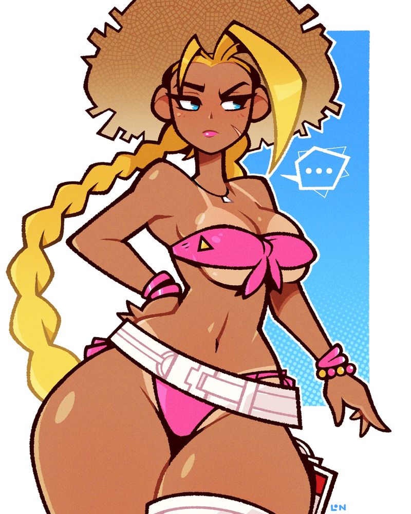 Cammy, wearing her brand new summer outfit from Street Fighter 6