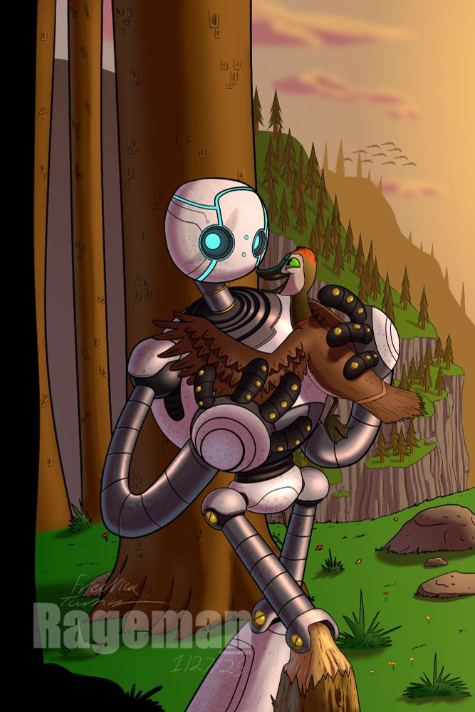 Roz and Brightbill from The Wild Robot