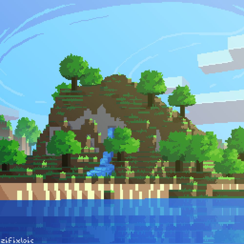 Minecraft pack.png pixel art by u/ZIFIX on Reddit