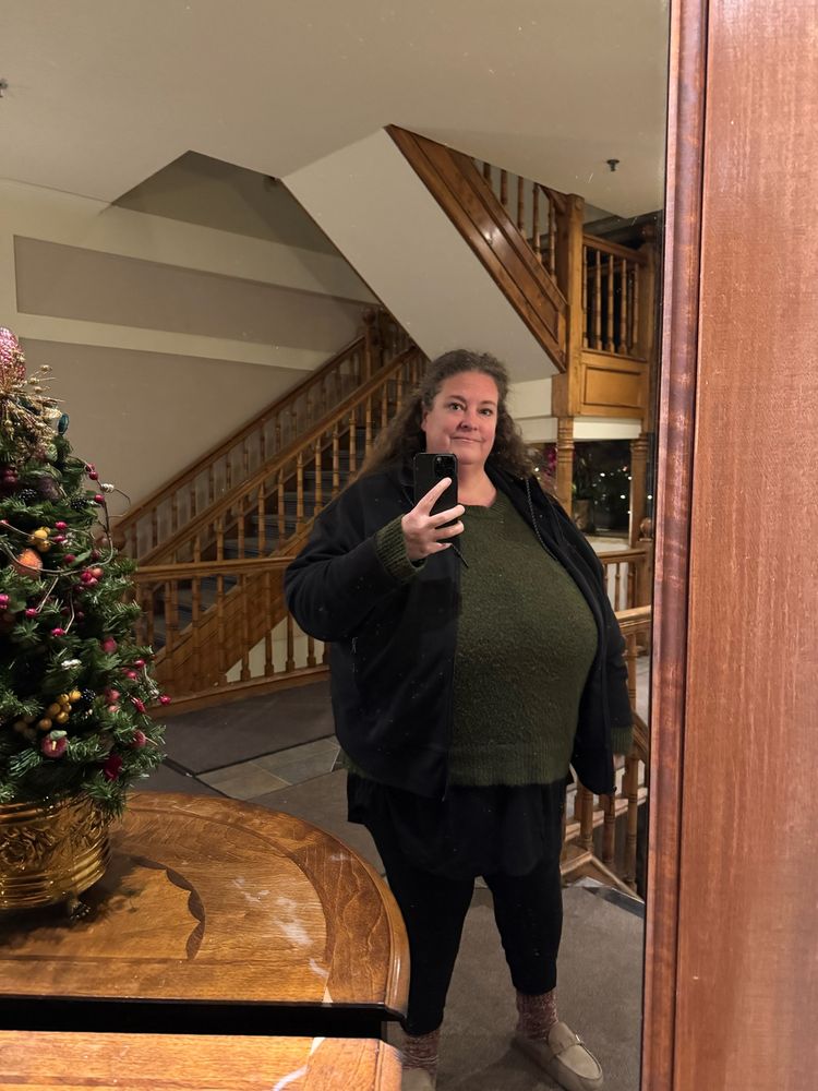 Me looking in a mirror and thinking, I’m 49, why am I going out at 11pm on a Friday?