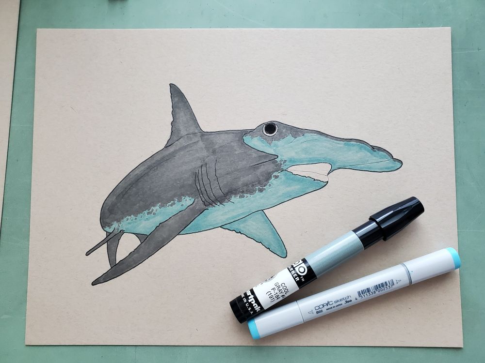 Laying down secondary marker 