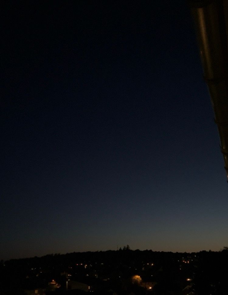 Photo of a city skyline at night