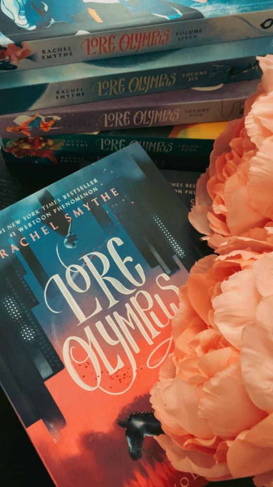 A photo showcasing the comic Lore Olympus 