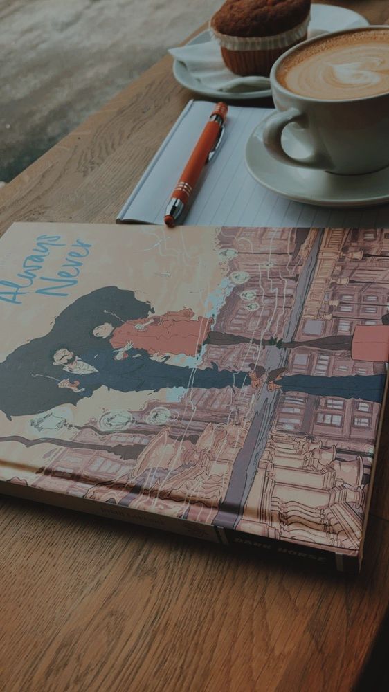 A photo showcasing the comic Always Never