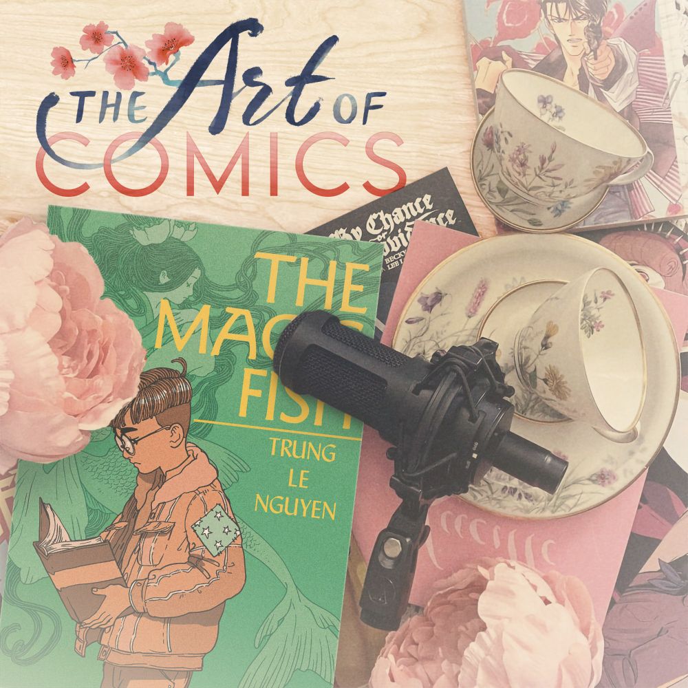 Cover photo for the podcast The Art of Comics, showcasing The Magic Fish