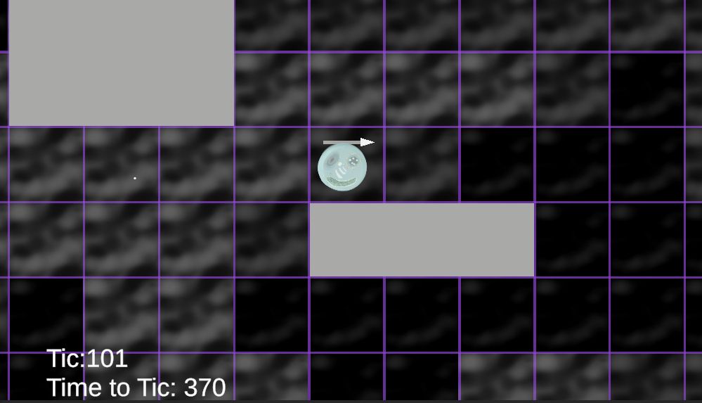A grid is present, tics and time to tic.
There is a render grid and placeholder assets.