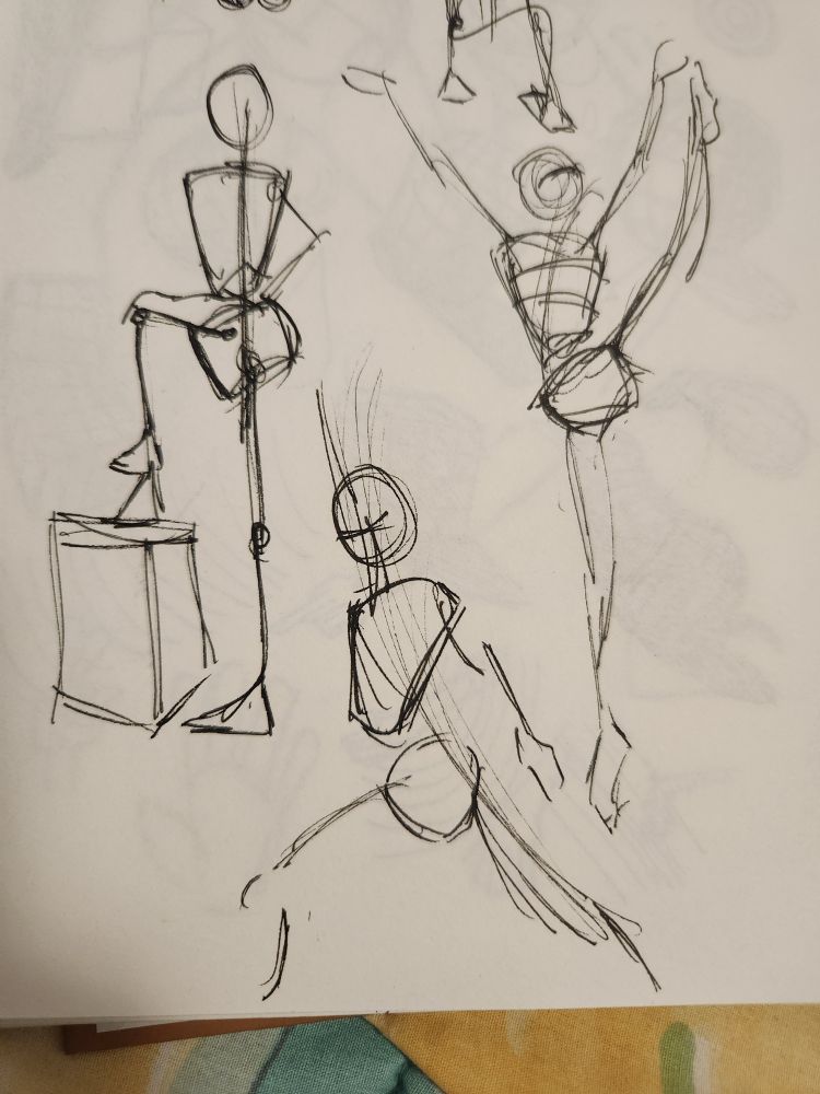 Some rough figure drawings from my sketchbook